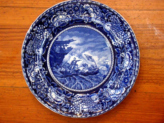 A RARE "Commodore Perry and the Battle of Lake Erie" Souvenir plate circa 1900